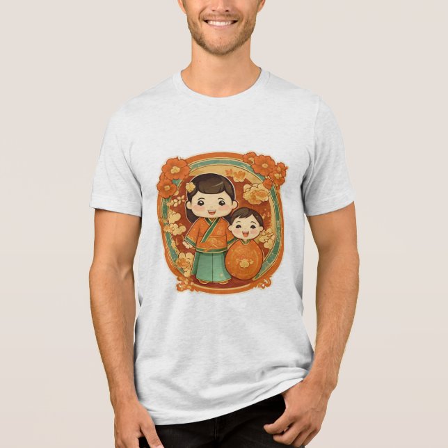 für immer zusammen Tri-Blend shirt (Vorderseite)