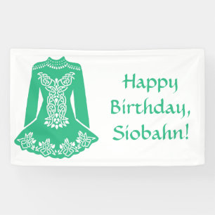 Für irische Tänzer "Green Dancing Dress Custom P Banner