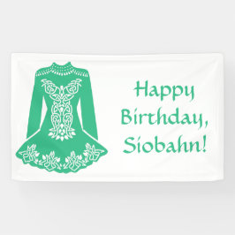 Für irische Tänzer "Green Dancing Dress Custom Par Banner