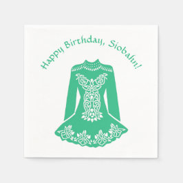 Für irische Tänzer "Green Dancing Dress Custom Par Serviette
