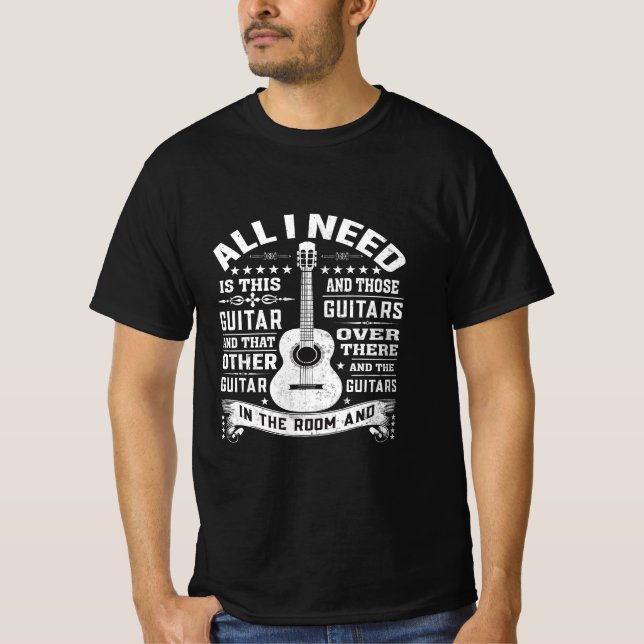 Für jeden Musiker brauche ich nur diese Gitarre T-Shirt (Vorderseite)