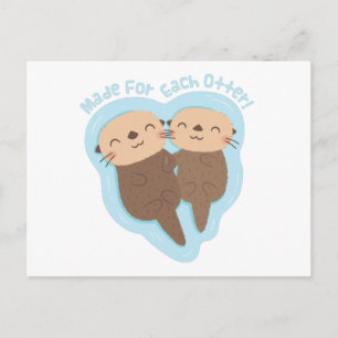 Für jeden Otter gemacht, süße Valentinstag-Pointe Postkarte