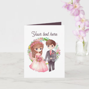 Für jeden Zweck Nachricht hinzufügen Hochzeit Karte
