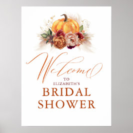 Für jedes Party: Pumpkin Rust Terracotta Blume Poster