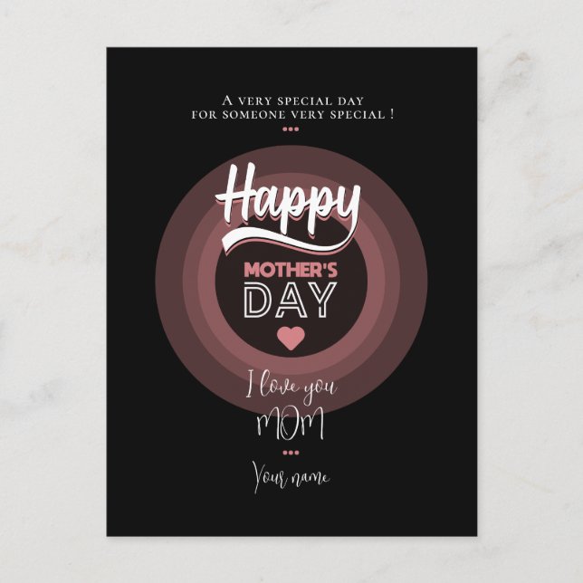 Für jemanden, der eine besondere Folienkarte hat Postkarte (Vorderseite)