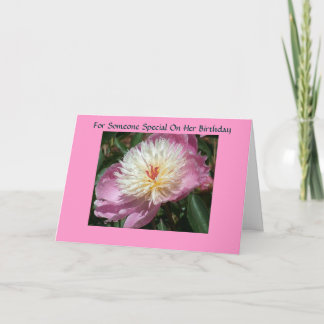 Für jemanden zum Geburtstag Karte