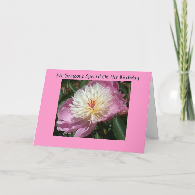 Für jemanden zum Geburtstag Karte (Vorderseite)