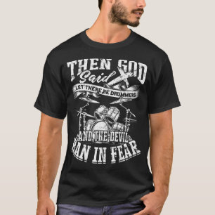 Für Jesus Drumsticks Trommeln Kreuz T-Shirt