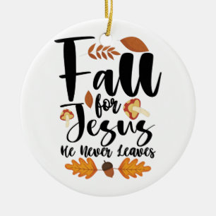 Für Jesus fallen, er verlässt das Erntedankfest Ch Keramik Ornament