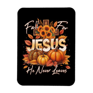 Für Jesus fallen Er verlässt niemals Christlicher Magnet