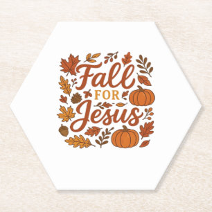Für Jesus Herbst-Kürbis Christlicher Glaube Klas Untersetzer