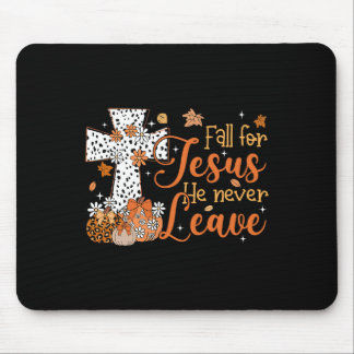 Für Jesus, Verlasse er nie Herbst Christlichen Mousepad