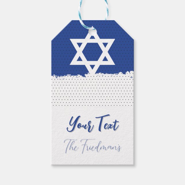Für jüdische Veranstaltungen Feiertage Bar/Bat Mit Geschenkanhänger (Vorderseite)