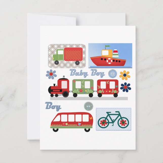 Für Junge Einladung (Vorderseite)