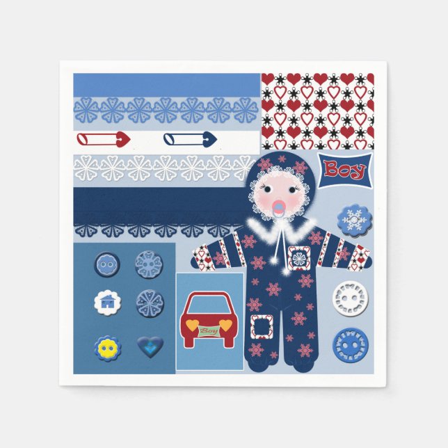 Für Junge Serviette (Vorderseite)