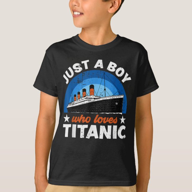 Für Jungs, die nur Liebe RMS Titanic T - Shirt (Vorderseite)