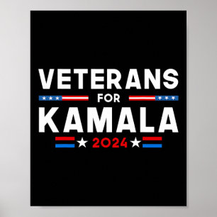 Für Kamala Amerikanische Flagge Kamala-Harris Unte Poster
