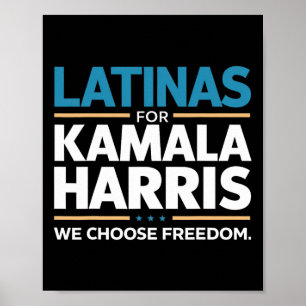 Für Kamala Harris 2024 entscheiden wir uns für Fre Poster