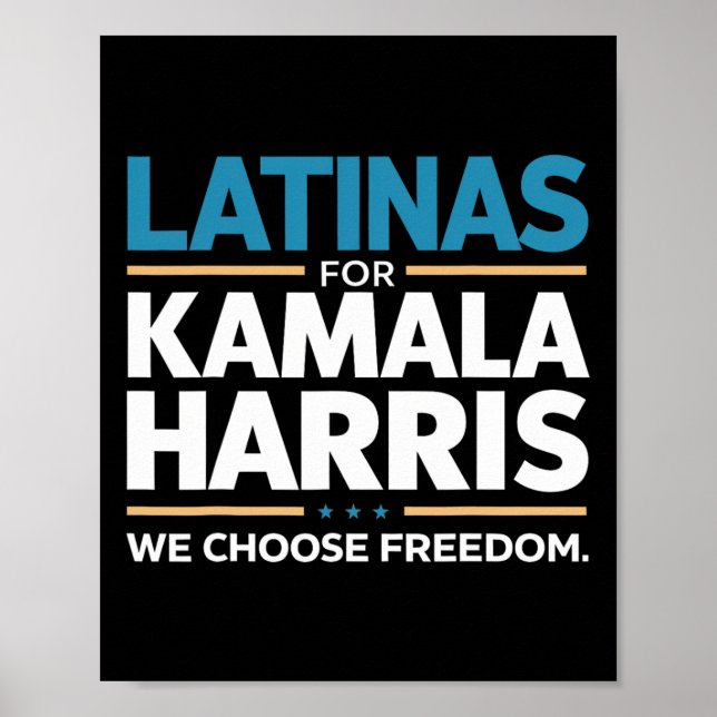 Für Kamala Harris 2024 entscheiden wir uns für Fre Poster (Vorne)