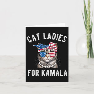 Für Kamala Harris Cat Ladys Usa 2024 Womens Karte