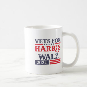 Für Kamala Harris Tim Walz Veteranen für Harris  Kaffeetasse