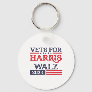 Für Kamala Harris Tim Walz Veteranen für Harris Schlüsselanhänger
