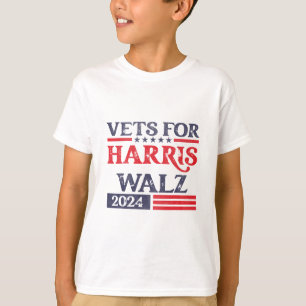 Für Kamala Harris Tim Walz Veteranen für Harris T-Shirt