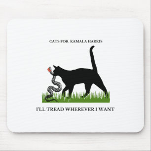 Für Kamala Harris werde ich gehen, wohin ich will Mousepad