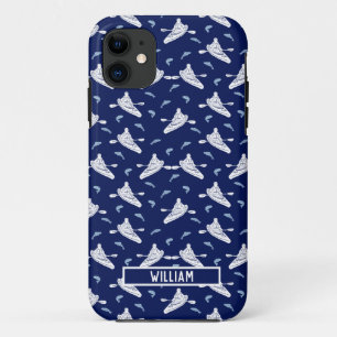 Für Kayakers Personalisiert Navy Blue Kayak Case-Mate iPhone Hülle