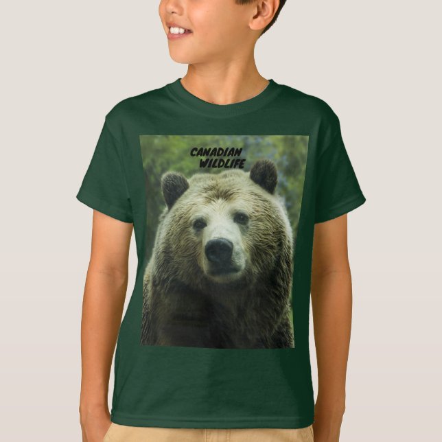 Für Kid's-Cold Misty Rainforest - Kanadische Tierw T-Shirt (Vorderseite)