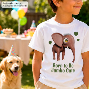 Für Kids geboren, um ein süßer Riesen-Elefant zu s T-Shirt