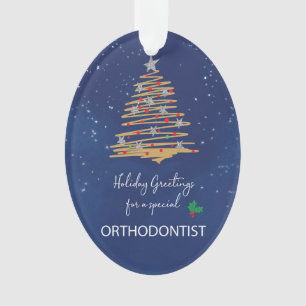Für Kieferorthopäden Weihnachtsbaum Anpassbarer Na Ornament