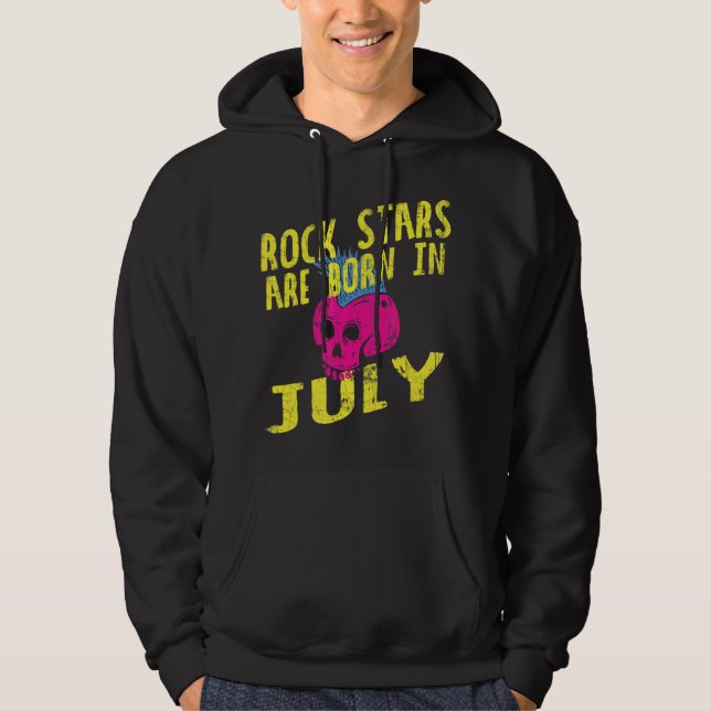 Für Kinder und Erwachsene sind im Juli Rocksteine  Hoodie (Vorderseite)