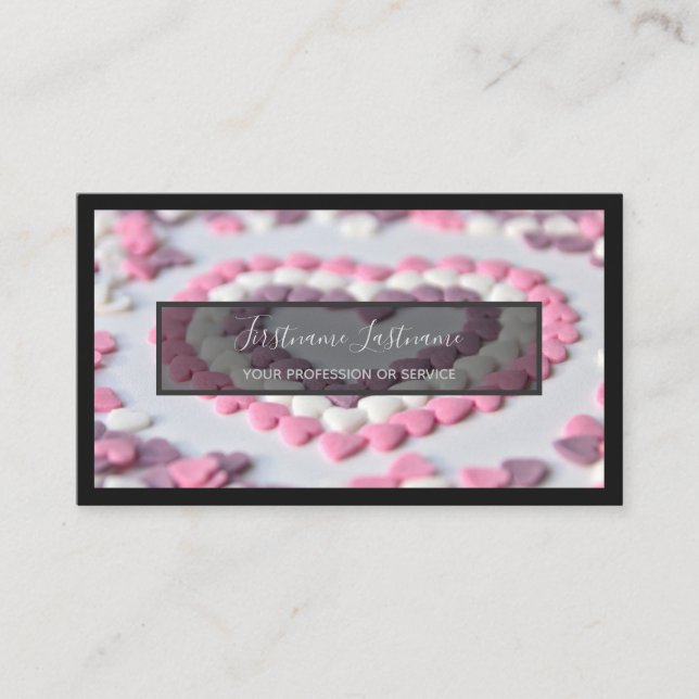 Für köstliche Süßigkeiten Bäckerei und Konditorei  Visitenkarte (Vorderseite)