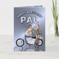 Für Kumpel, Geburtstag mit Mädchen und einem Motor
