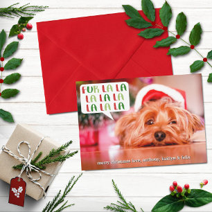 Fur La La La La La La La La Pet Holiday Foto Feiertagskarte
