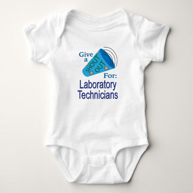 Für Labortechniker ausrufen Baby Strampler (Vorderseite)