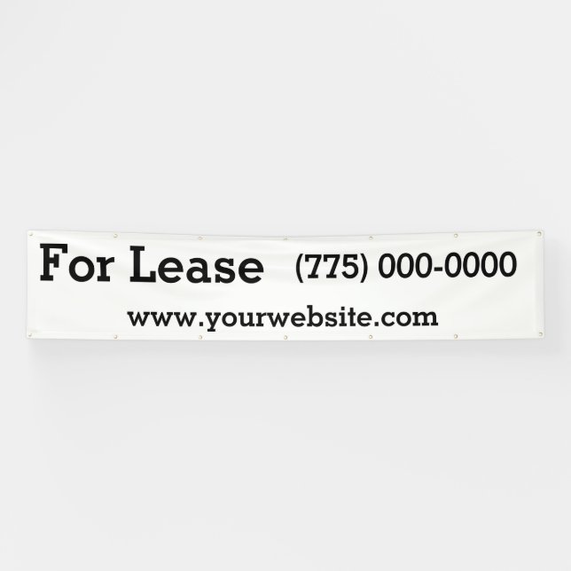 Für Lease 12 Foot Banner (Horizontal)