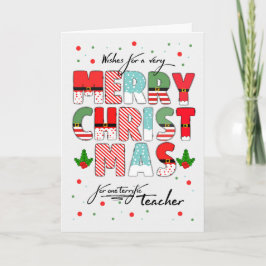für Lehrer Frohe Weihnachten Dekorierte Beschriftu