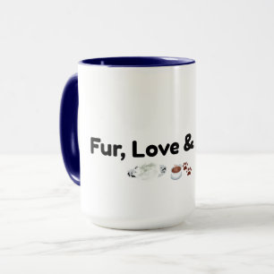 Für Liebe & Kaffee Lustiger Hund Katze Liebhaber T Tasse