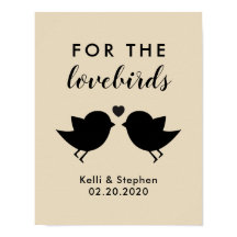 Für Lovebirds Zeichen für Hochzeitssorgen