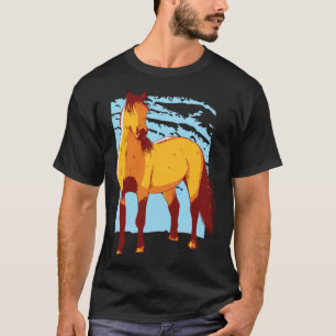 für Mädchen mit Pferden Niedlich Schönes Pferd T-Shirt