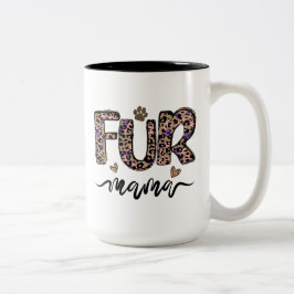 Fur Mama, Geschenkidee Mama, Geschenk Idee Katze M Zweifarbige Tasse