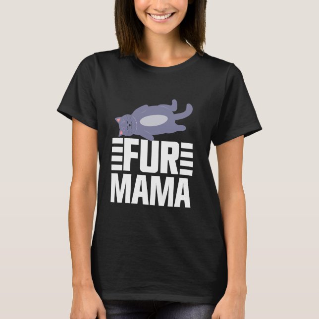 Für Mama Katzenmutter T-Shirt (Vorderseite)
