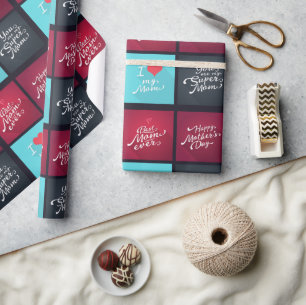Für Mama mit Liebe Geschenkpapier