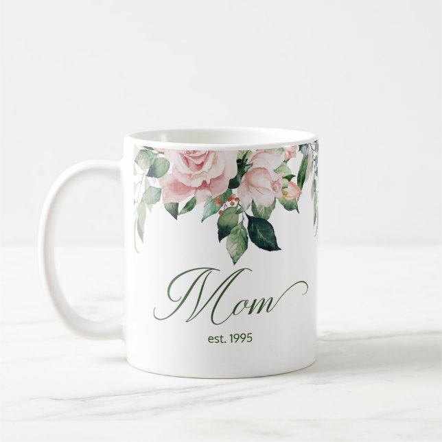 Für Mama Rosa Blumenkaffee Tasse (Links)