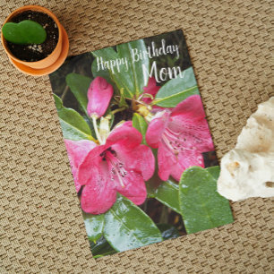 Für Mama Rote Rhododendren Karte