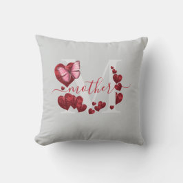 Für Mama Schmetterling Herzförmige Blätter Bouquet Kissen