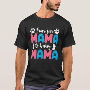 Für Mama Schwangerschaftsankündigung Katze Neue Ma T-Shirt