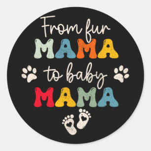 Für Mama zum Muttertag Baby Runder Aufkleber